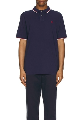Polo Ralph Lauren Tipped Mesh Classic Polo in Newport Navy - Blue. Size M (also in S, L, XL/1X).
