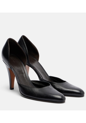 The Row Ornella D'Orsay leather pumps
