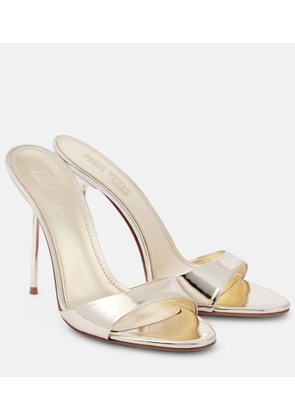 Paris Texas Lidia 105 mirrored leather mules
