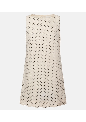 Faithfull Iria polka-dot linen minidress