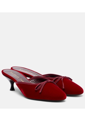 Herbert Levine 24/7 velvet mules