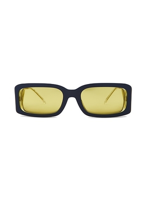 Diesel Rectangle Sunglasses in Yellow - Yellow. Size all.