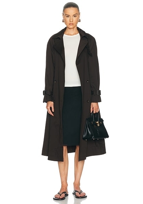NOUR HAMMOUR Marchand Jacket in Espresso - Brown. Size 38 (also in 34, 36, 40, 42).