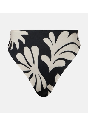 Cala de la Cruz Lulu printed high-rise bikini bottoms