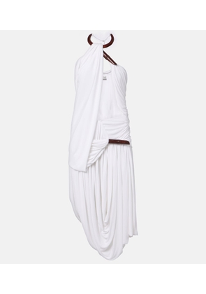 Christopher Esber Chime asymmetric draped jersey midi dress