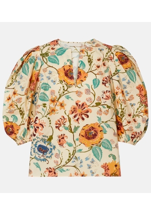 Ulla Johnson Florielle floral cotton top