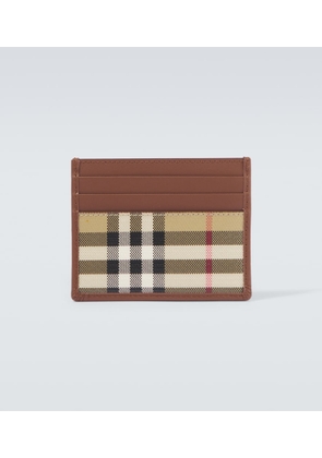 Burberry Burberry Check canvas card holder