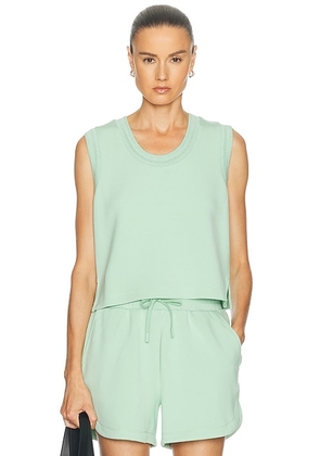 Varley Cambrie Scoop Neck Tank Top in Sage Mint - Sage. Size XS (also in S, M, L).