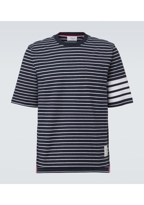 Thom Browne 4-Bar striped cotton T-shirt