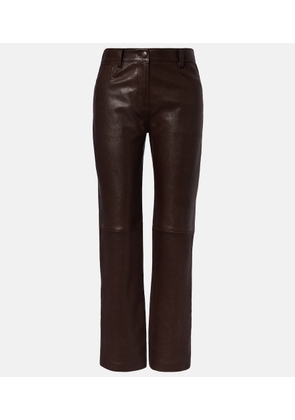 Magda Butrym Leather straight pants