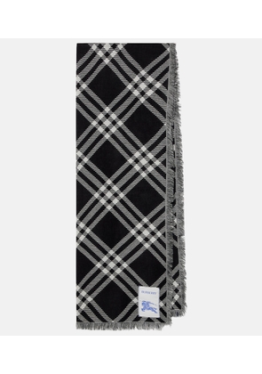 Burberry Burberry Check wool and silk scarf