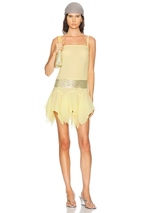 Gimaguas Leila Mini Dress in Yellow - Yellow. Size XS (also in ).