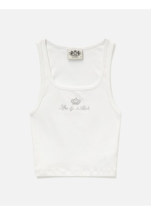 Sporty &amp; Rich X Juicy Couture Crown Ribbed Tank