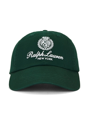 Polo Ralph Lauren Embroidered Script Sport Cap in New Forest - Green. Size all.