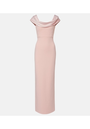 Solace London Adele satin-trimmed gown
