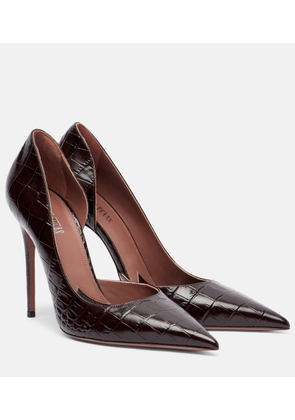 Paris Texas Vera croc-effect leather pumps