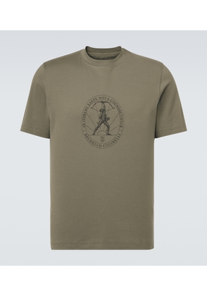 Brunello Cucinelli Printed cotton jersey T-shirt