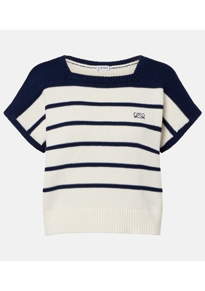 Loewe Striped cotton and wool sweater