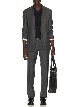 Polo Ralph Lauren 2-buton Single Breasted Sharkskin 2-piece Suit in Medium Grey Multi - Grey. Size 40 (also in ).