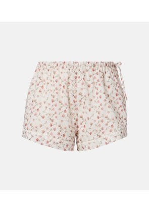 Posse Charlotte floral cotton shorts