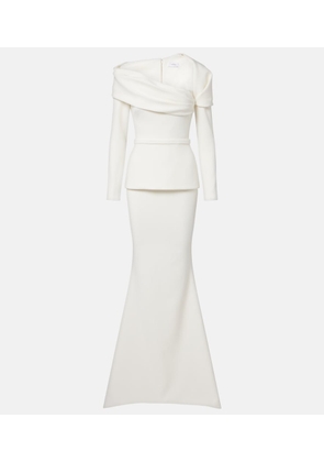 Safiyaa Millie draped crepe gown