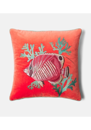 Les-Ottomans Velvet cushion
