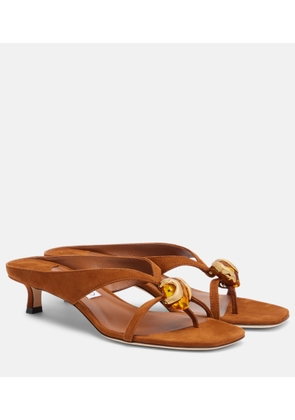 Jimmy Choo Emeri embellished thong sandals