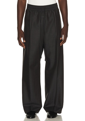 Fear of God Wide Leg Drawstring Pants in Grey Striped - Grey. Size L (also in S, M, XL/1X).