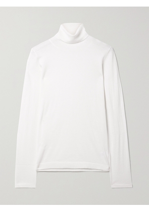 Brunello Cucinelli - Cashmere And Silk-blend Turtleneck Sweater - White - xx small,x small,small,medium,large,x large,xx large