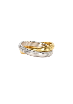 BRACHA She's Kind Bracelet in Metallic Gold.