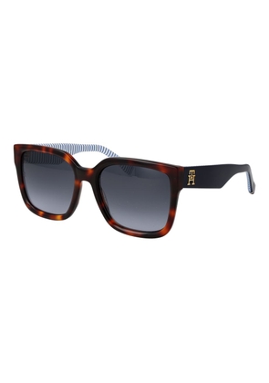 Tommy Hilfiger Brown Acetate Sunglasses