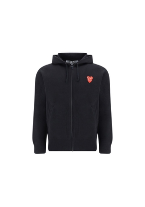 Comme Des Garçons Play Black Cotton Sweatshirt - L