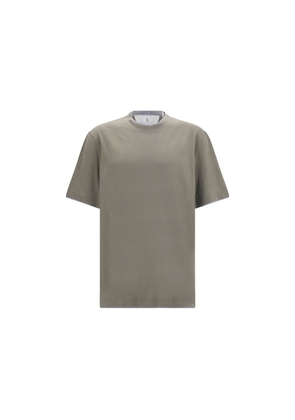 Brunello Cucinelli Bicolor Cotton T-Shirt - L