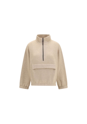 Brunello Cucinelli Beige Cashmere Sweatshirt - M