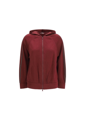 Brunello Cucinelli Bordeaux Cotton Sweatshirt - L