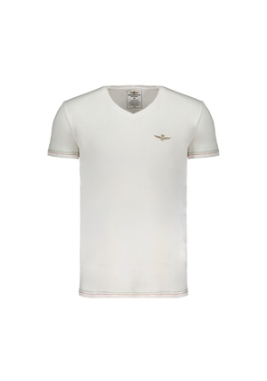 Aeronautica Militare Bianco Cotton Mens T-Shirt - M