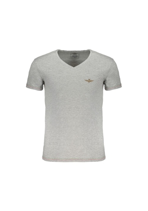 Aeronautica Militare Brown Cotton Men T-Shirt - M