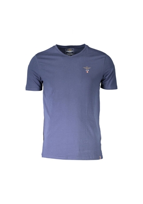 Aeronautica Militare Blue Cotton Men's T-Shirt - M