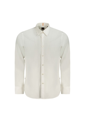 Hugo Boss White Cotton Men Shirt - M