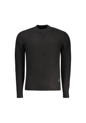 North Sails Black Cotton Men Sweater - M