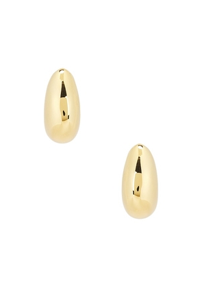 Cendre Enna Earrings in Metallic Gold.
