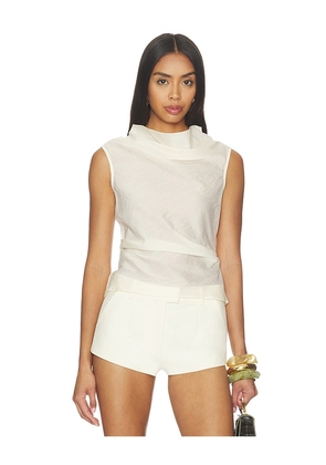 ALIGNE Dana Sheer Top in White. Size 0. Also in 10, 2, 4, 6, 8.