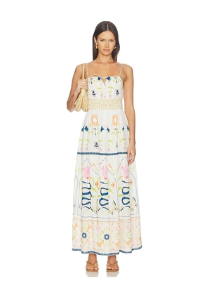 Cleobella Adria Ankle Dress in White. Size L. Also in M, S, XL, XS.