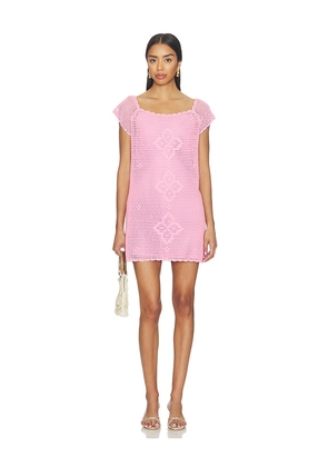 Cleobella Clementina Mini Dress in Pink. Size L. Also in S, XS, M, XL.