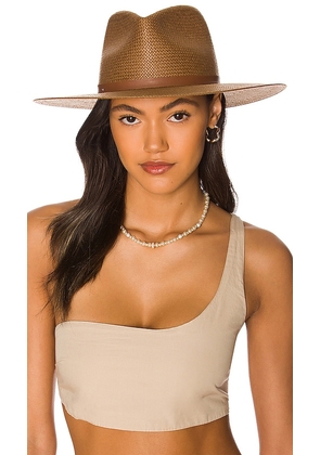 Janessa Leone Sherman Hat in Brown. Size L. Also in M.