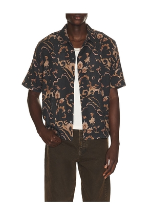 ALLSAINTS Fortune Shirt in Brown. Size L. Also in S, M, XL/1X.