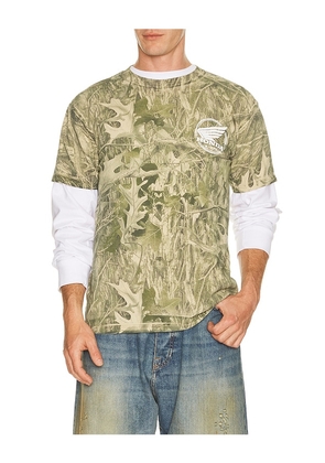 CPTN Apparel Trail Ops Tee in Green. Size L. Also in S, M, XL/1X.