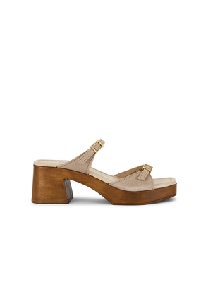 Free People Beck Buckle Clog in Beige. Size 37. Also in 39.