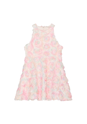 Bardot Junior Rainbow Florette Mini Dress in Pink. Size 4/5. Also in 6/7, 12/14.
