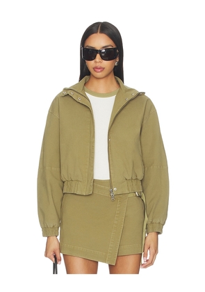Hudson Jeans Sporty Jacket in Olive. Size L. Also in S, XS, M, XL.